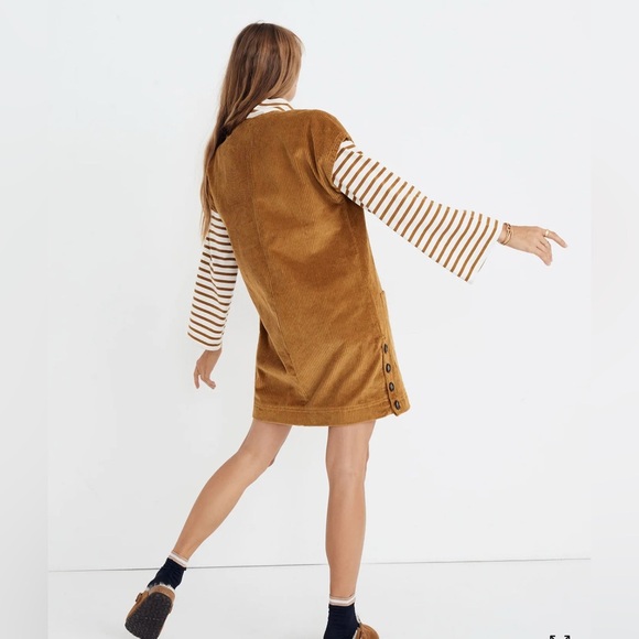 Madewell Corduroy Side-Button Shift Dress • S - Picture 6 of 10